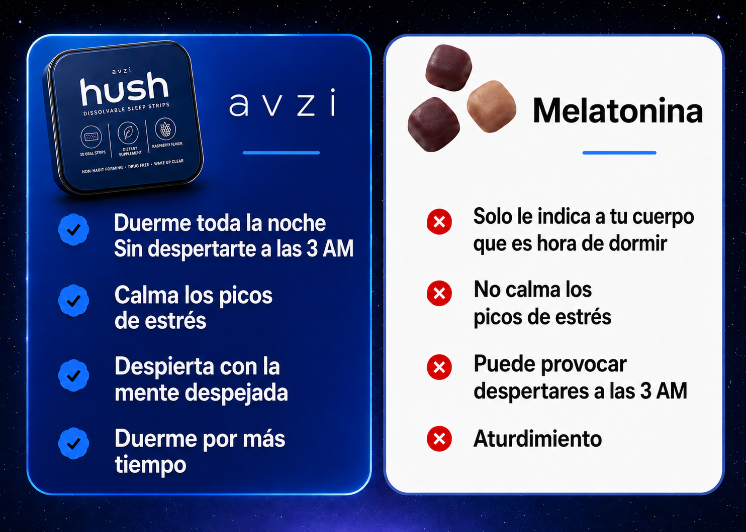 Tiras para dormir AVZI